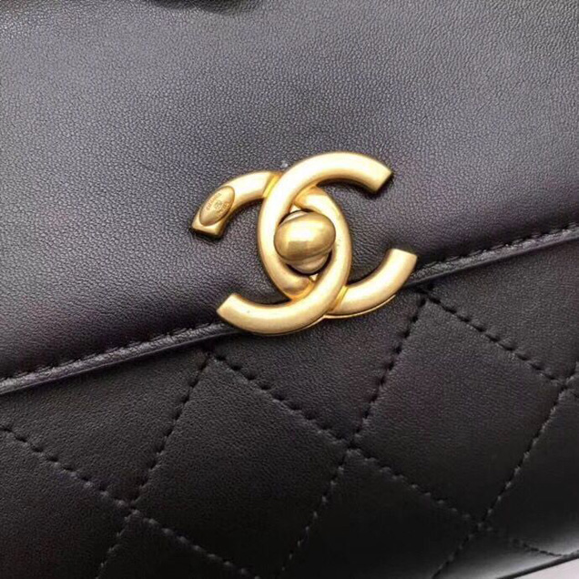 Chanel Flap Bag Calfskin Original Leather A57599 Black