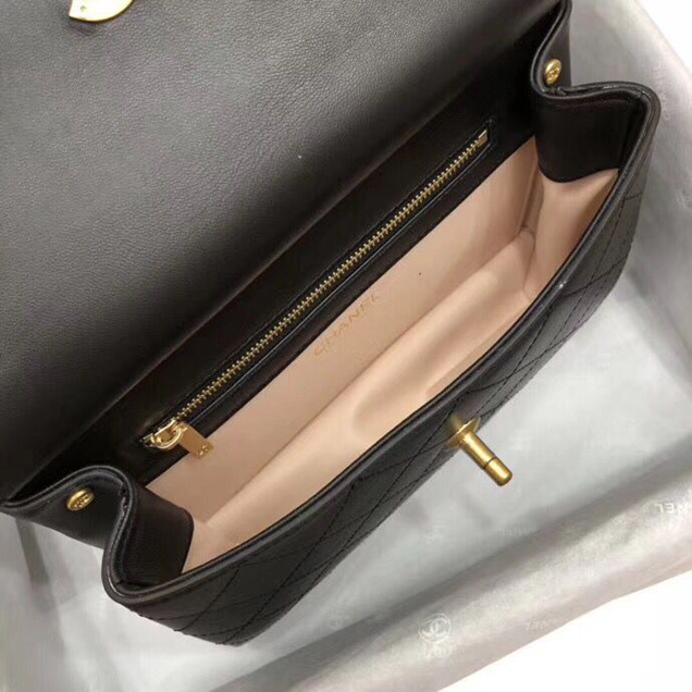 Chanel Flap Bag Calfskin Original Leather A57599 Black
