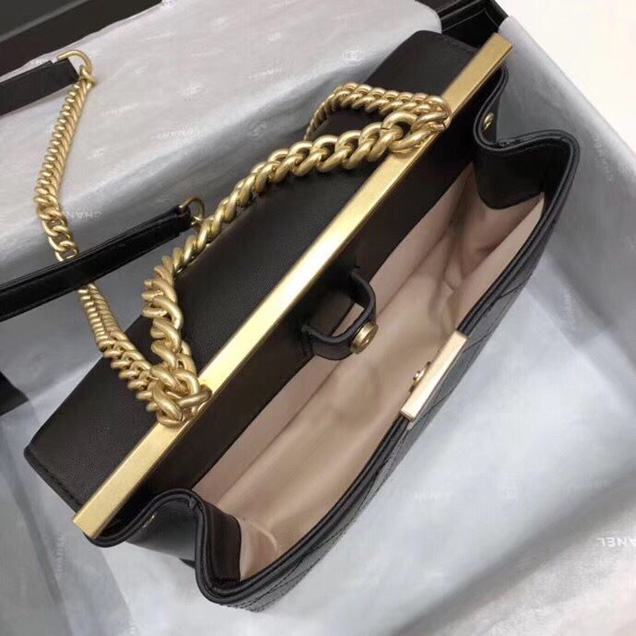 Chanel Flap Bag Calfskin Original Leather A57599 Black