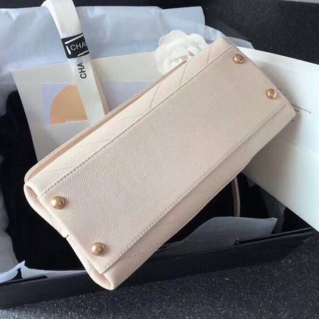 Chanel Flap Bag with Top Handle Original A57147 off-white