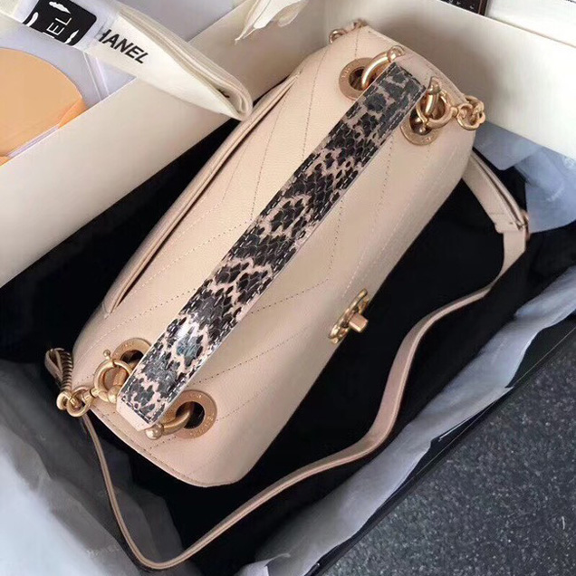 Chanel Flap Bag with Top Handle Original A57147 off-white