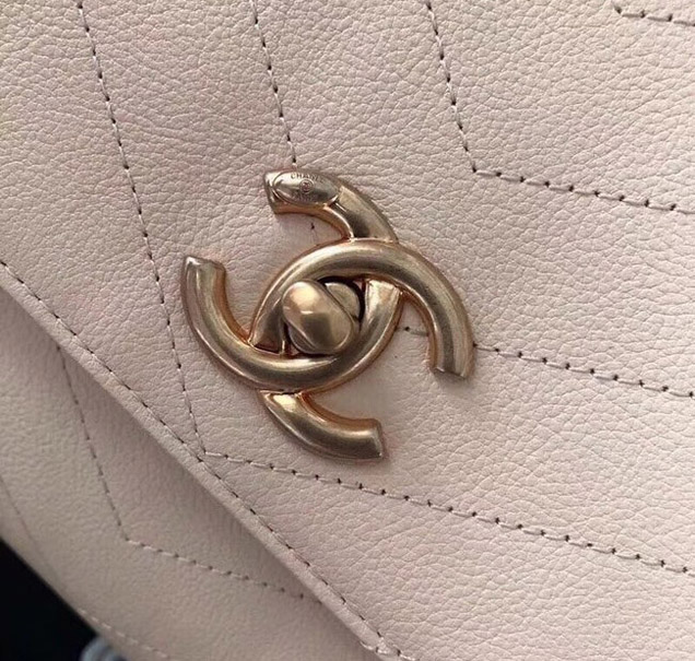 Chanel Flap Bag with Top Handle Original A57147 off-white