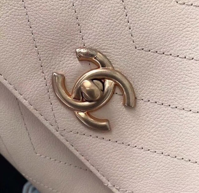 Chanel Flap Bag with Top Handle Original A57147 off-white