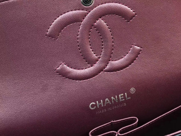 Chanel Chevron Classic Flap Bag Black Lambskin Black-Tone Metal