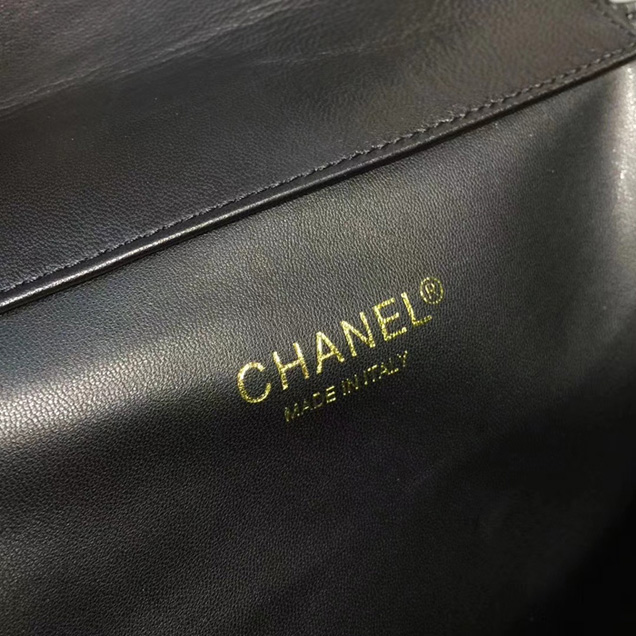 Chanel Quilted CC Leather Vintage Backpack A88792 Black 2018
