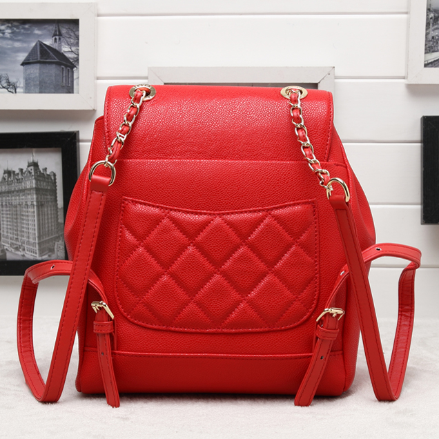 Chanel Grained Calfskin Business Affinity Backpack Bag A93748 Red