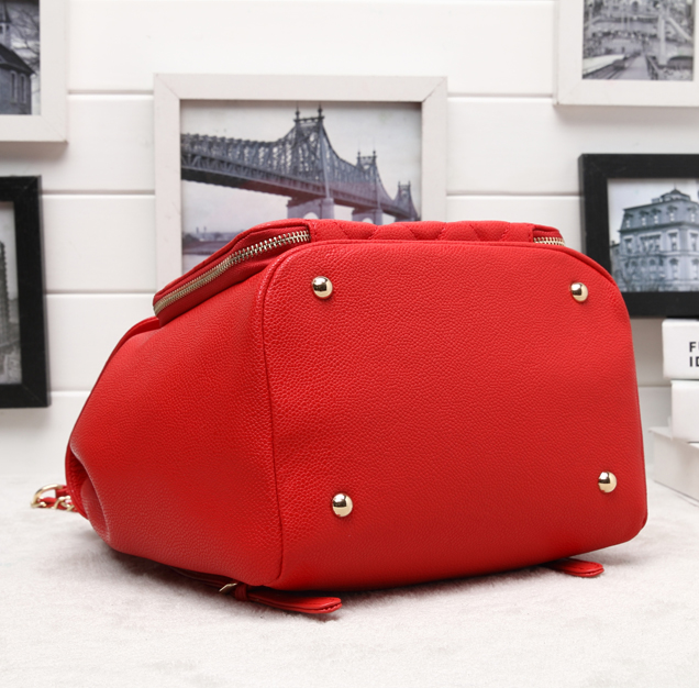Chanel Grained Calfskin Business Affinity Backpack Bag A93748 Red