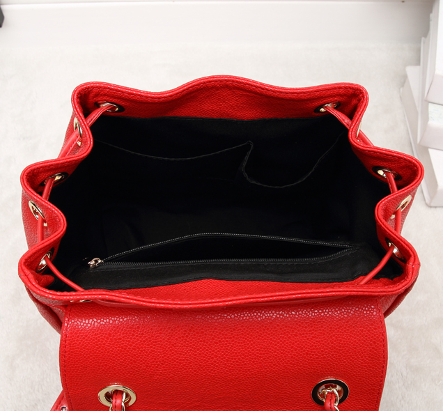 Chanel Grained Calfskin Business Affinity Backpack Bag A93748 Red