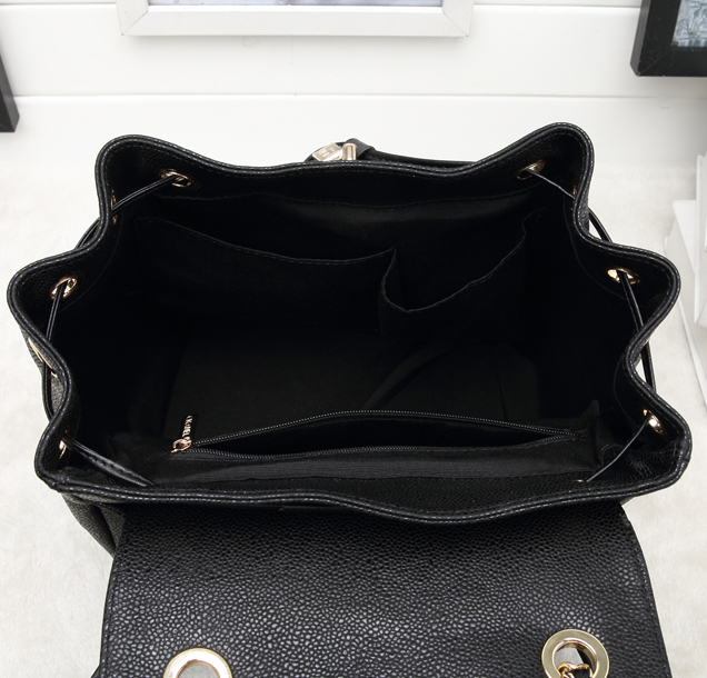 Chanel Grained Calfskin Business Affinity Backpack Bag A93748 Black