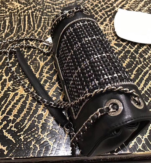 Chanel Small Mademoiselle Flap Bag Sheepskin Weave