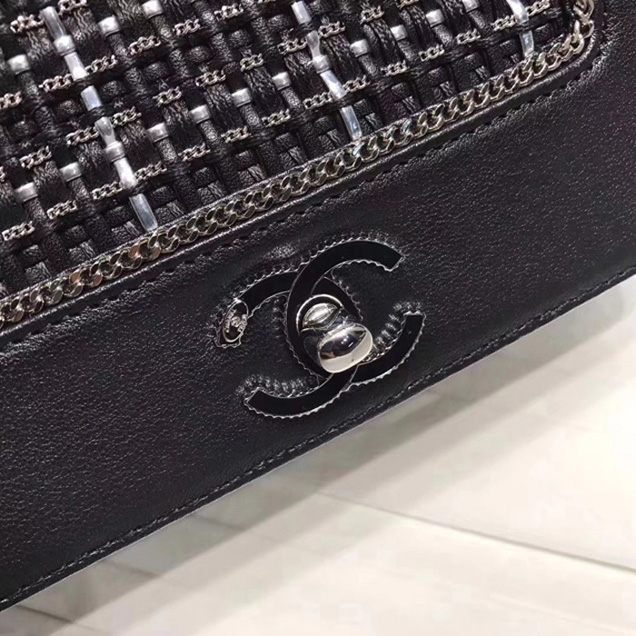 Chanel Small Mademoiselle Flap Bag Sheepskin Weave