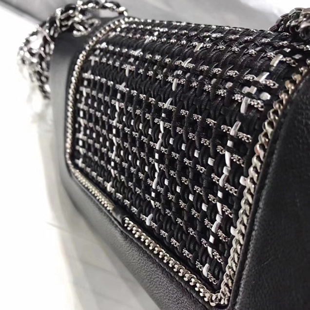 Chanel Small Mademoiselle Flap Bag Sheepskin Weave
