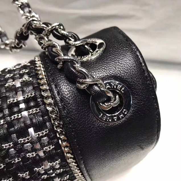 Chanel Small Mademoiselle Flap Bag Sheepskin Weave