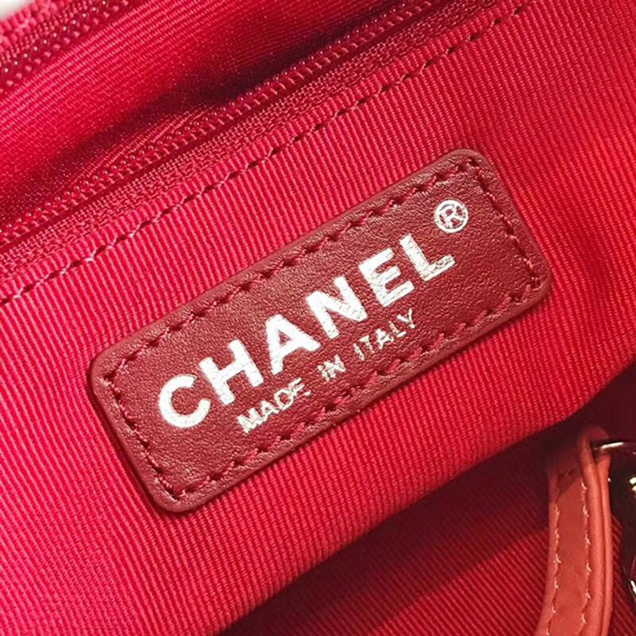 Chanel Aged Chevron Calfskin Gabrielle Small Hobo Bag A91810 Blue Black Pink 2018