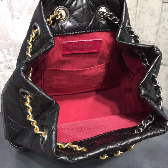 Chanel Gabrielle Backpack Bag A94485 Black 2018