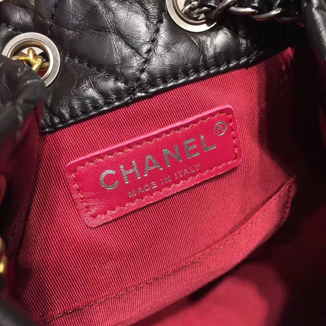 Chanel Gabrielle Backpack Bag A94485 Black 2018