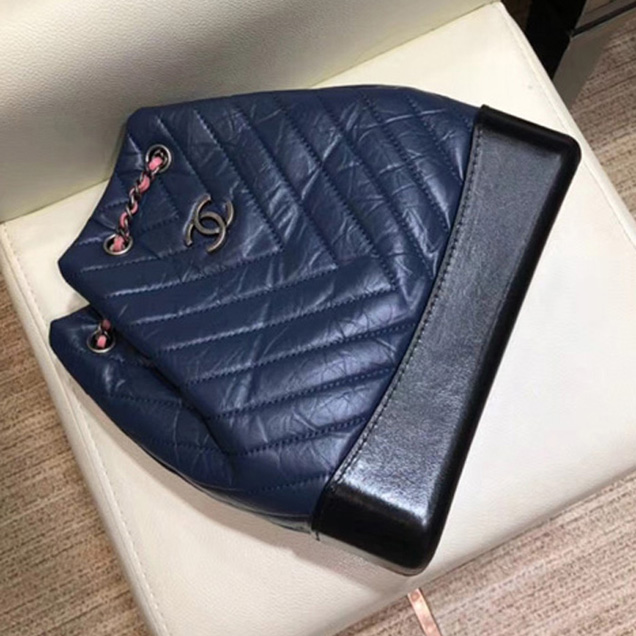 Chanel Gabrielle Backpack Bag A94485 Blue 2018