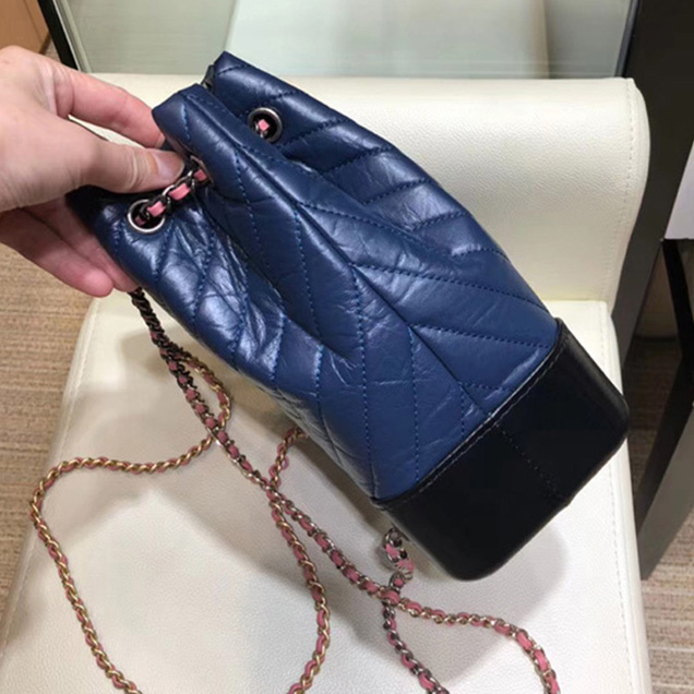 Chanel Gabrielle Backpack Bag A94485 Blue 2018
