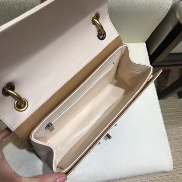 Chanel Calfskin Small Flap Bag A57577 Beige 2018