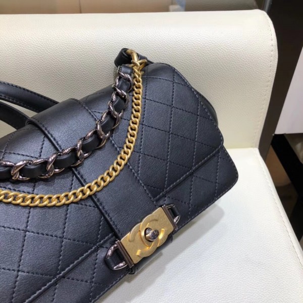 Chanel Calfskin Small Flap Bag A57577 Black 2018
