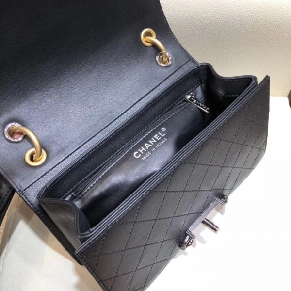 Chanel Calfskin Small Flap Bag A57577 Black 2018