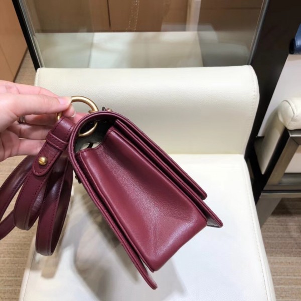 Chanel Calfskin Medium Flap Bag A57578 Burgundy 2018