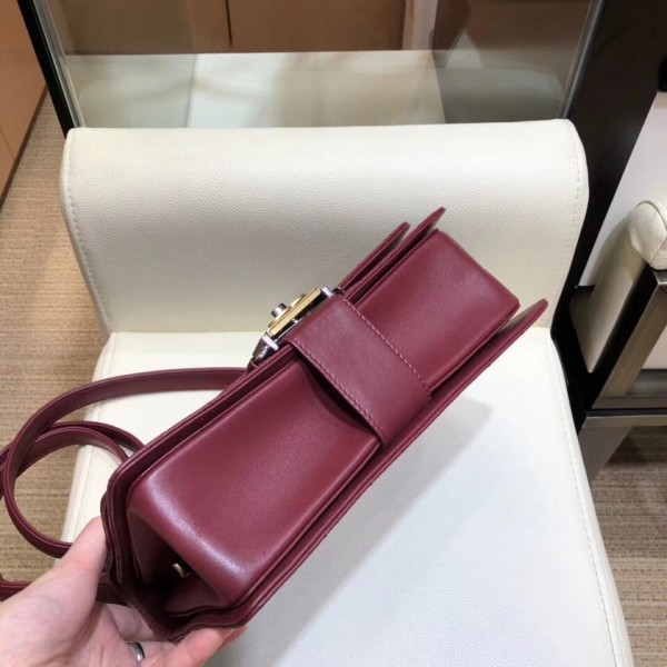 Chanel Calfskin Medium Flap Bag A57578 Burgundy 2018
