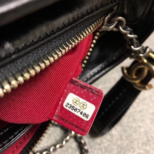 Chanel Tweed/Calfskin Gabrielle Small Hobo Bag A91810 Black/White 2018