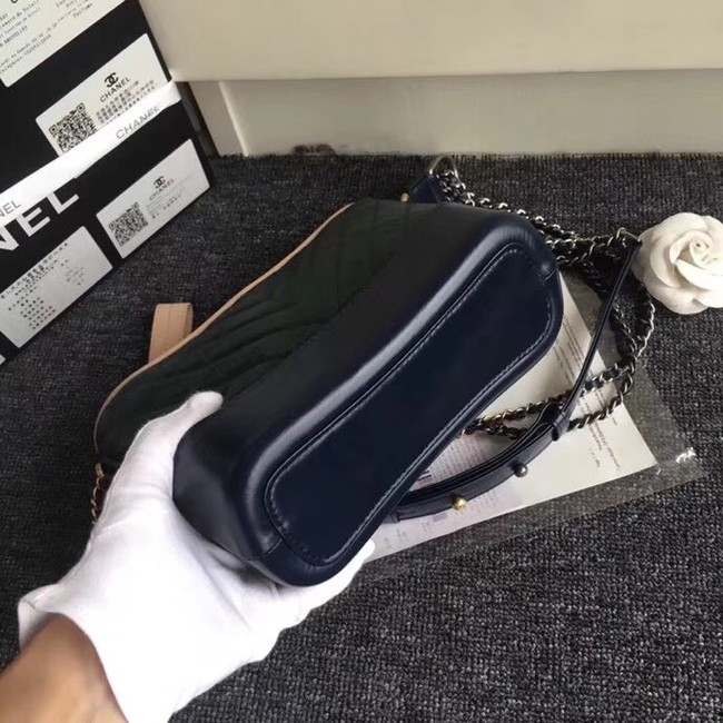 CHANEL GABRIELLE Hobo Bag A91810 green&black 