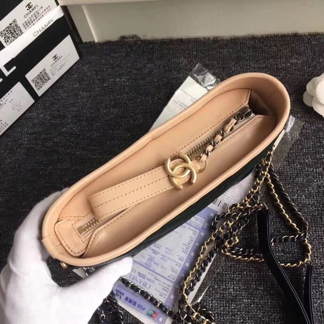 CHANEL GABRIELLE Hobo Bag A91810 green&black 