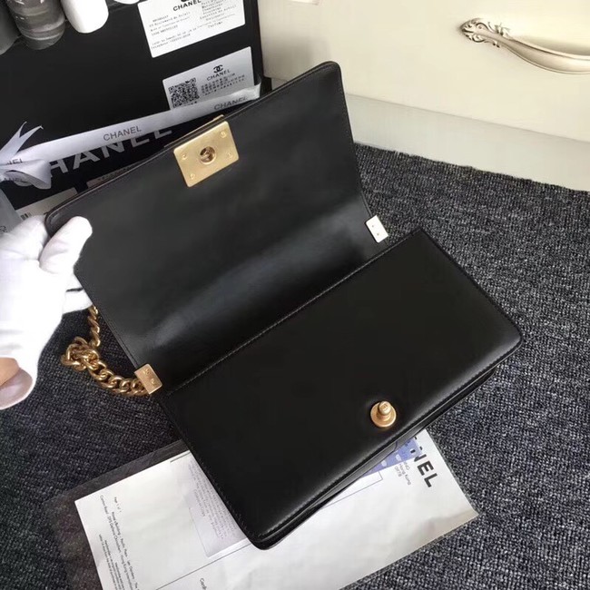 CHANEL Handbag Small BOY Original A67086 Gold-Tone Metal 