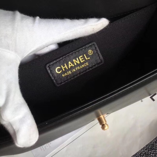 CHANEL Handbag Small BOY Original A67086 Gold-Tone Metal 