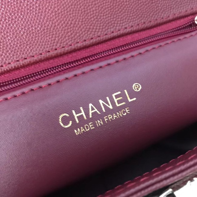 Chanel Flap Shoulder Bag Original Leather A55814 Burgundy 