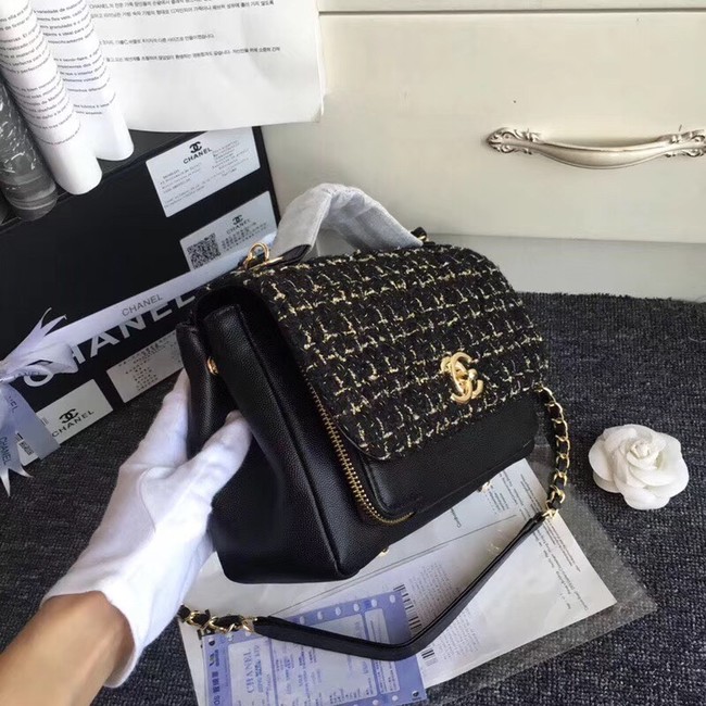 Chanel Flap Shoulder Bag Original Leather A55814 black 