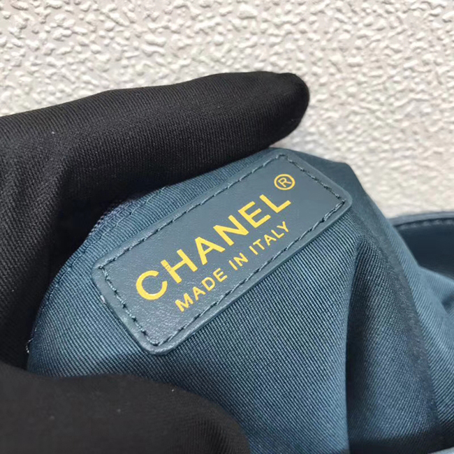 Chanel Button Up Calfskin & Grosgrain Hobo Handbag A57573 Paon 2018