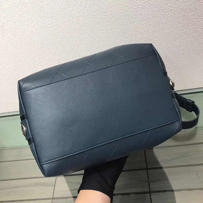 Chanel Button Up Calfskin & Grosgrain Hobo Handbag A57576 Paon 2018