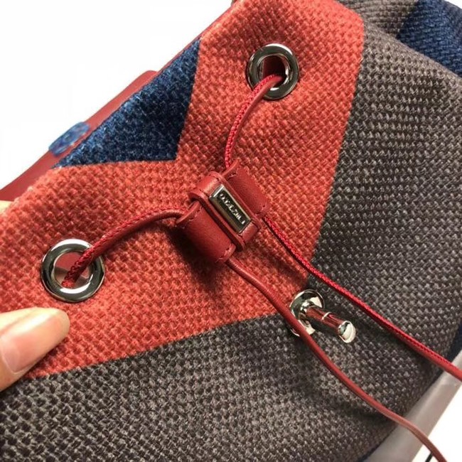 CHANEL Small Backpack 33659 Blue&orange&grey 