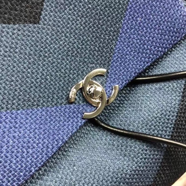 CHANEL Small Backpack 33659 Blue&black 