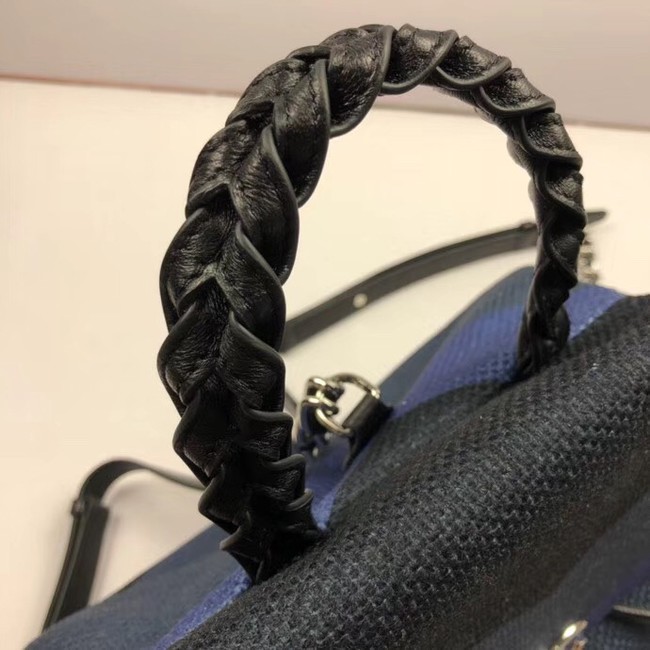 CHANEL Small Backpack 33659 Blue&black 