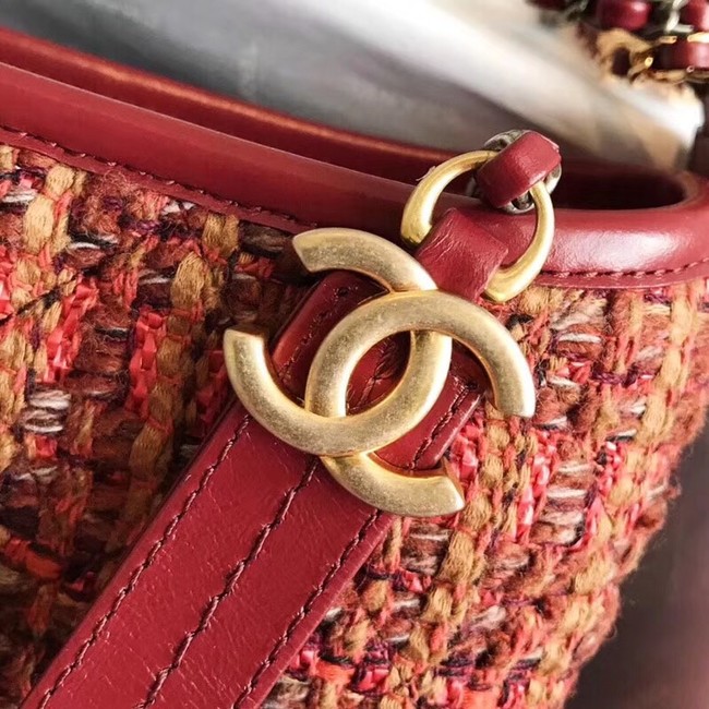 CHANEL GABRIELLE Small Hobo Bag A91810 red 