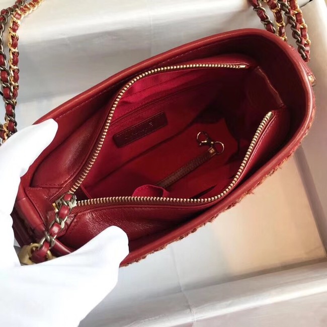 CHANEL GABRIELLE Small Hobo Bag A91810 red 