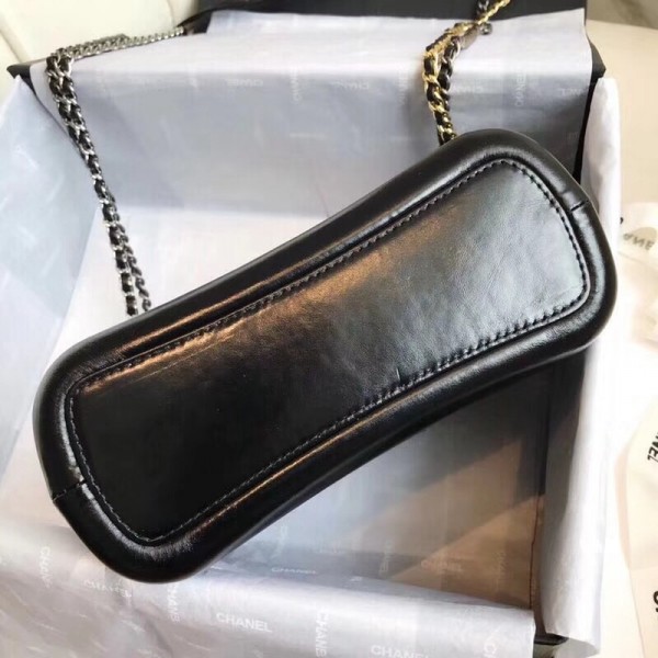 Chanel Tweed/Calfskin Gabrielle Small Hobo Bag A91810 Navy Blue Blue 2018 Collection