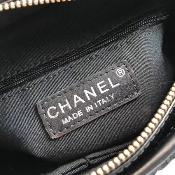 Chanel Tweed/Calfskin Gabrielle Small Hobo Bag A91810 Navy Blue Blue 2018 Collection