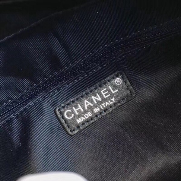 Chanel Tweed/Calfskin Gabrielle Medium Hobo Bag A93824 Grey/Blue 2018 Collection