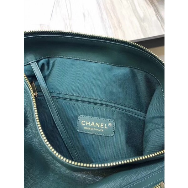Chanel Grined Calfskin Hobo Handbag A57966 Green 2018 Collection