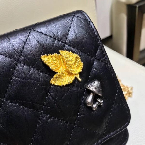 Chanel 2.55 Reissue Aged Calfskin Wallet On Chain WOC Bag A70328 Charms 2018