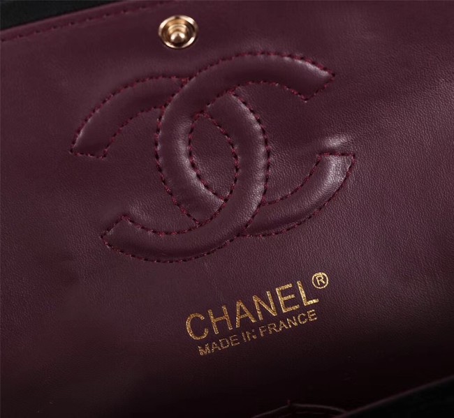 CHANEL Flap Bag velvet 1112 black 