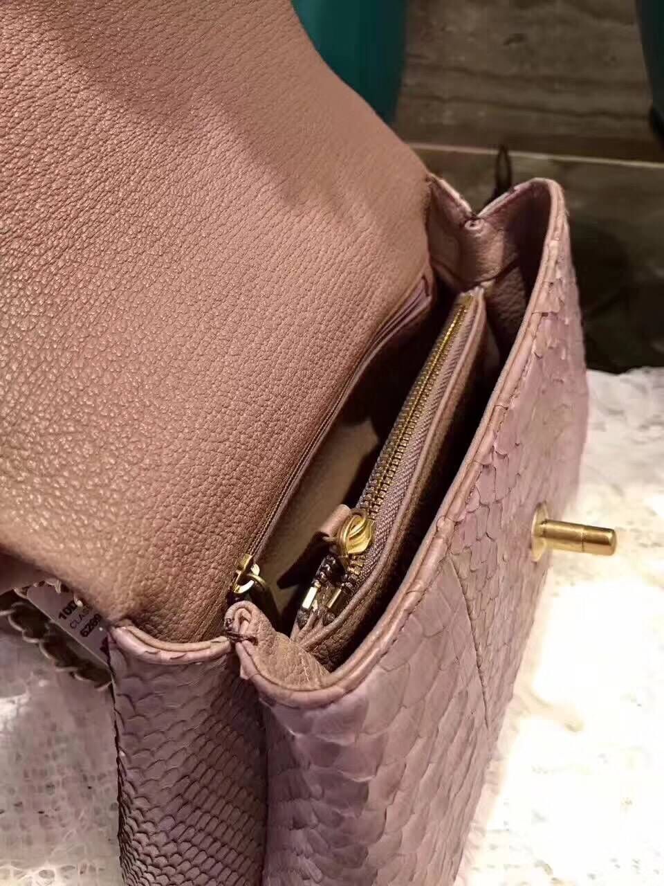 Chanel Classic Top Handle Bag A92992 pink  