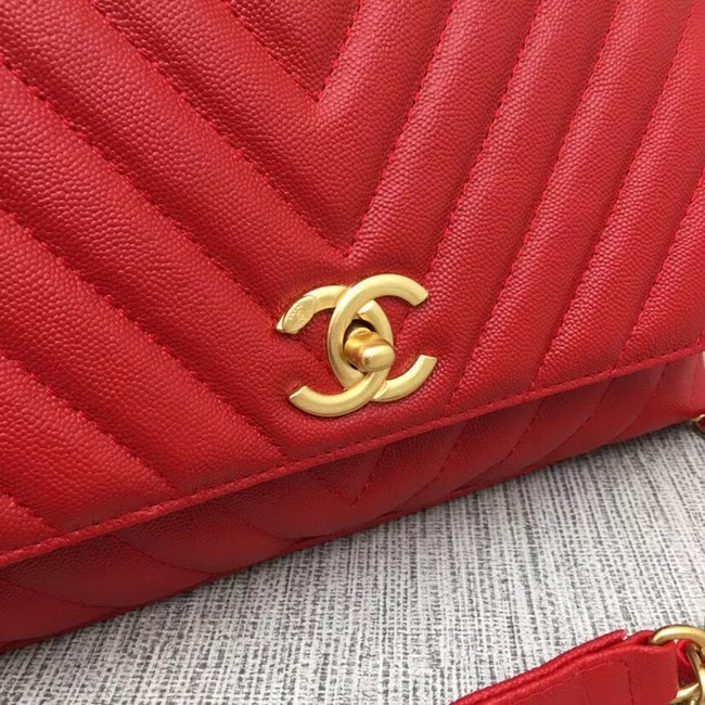 Chanel Flap Bag with Top Handle 36620 red 