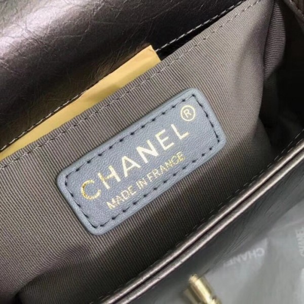 Chanel Metallic Crumpled Calfskin Small Boy Chanel Bag A67085 2018(Gold-Tone Metal) Collection